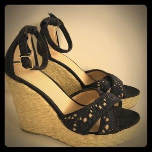 Candies Navy Blue Wedge